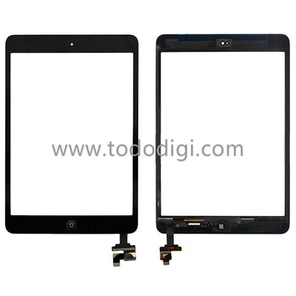 TOUCH+TASTO HOME FLEX COMPLETO PER IPADMINI IPAD MINI IPADMINI2 IPAD MINI2 NERO GRADE A CON IC