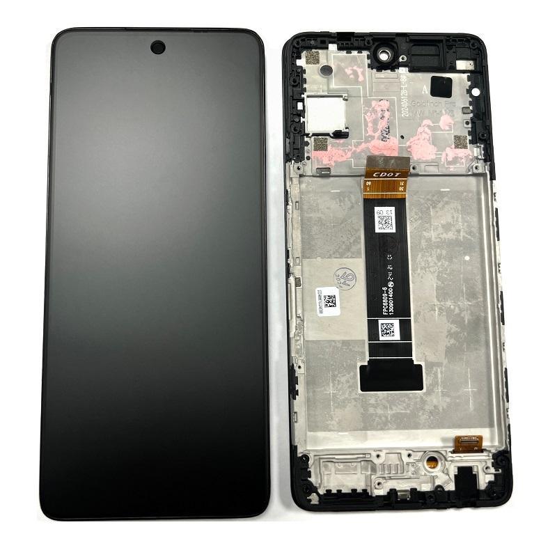 DISPLAY LCD + TOUCHSCREEN DISPLAY COMPLETO + FRAME PER TCL 50 PRO NXTPAPER 5G (T803E T803D) NERO OPACO ORIGINALE