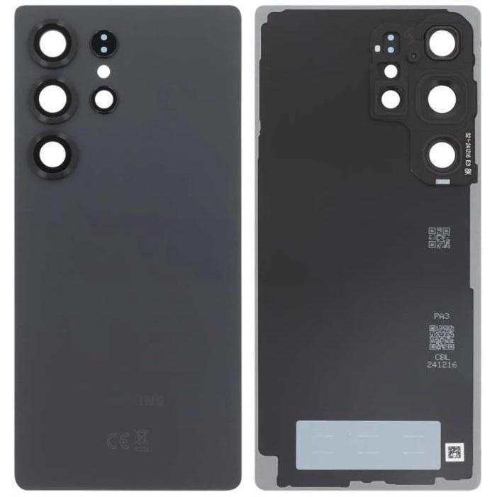 COVER POSTERIORE PER SAMSUNG GALAXY S25 ULTRA S938B NERO ORIGINALE