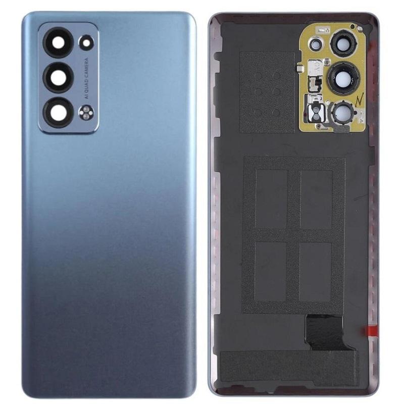 COVER POSTERIORE PER OPPO RENO6 PRO 5G (SNAPDRAGON) (CPH2247) GRIGIO ORIGINALE