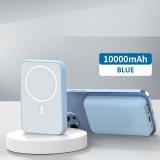 MAGNETICO SENZA FILI 15W / PD 22W BANCA DI POTERE 10000MAH + DISPLAY DIGITALE E38 BLU