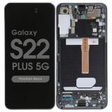 TOUCHSCREEN + DISPLAY AMOLED DISPLAY COMPLETO + FRAME PER SAMSUNG GALAXY S22 PLUS 5G / S22+ 5G S906B NERO ORIGINALE (SERVICE PACK) (ASSEMBLATO)