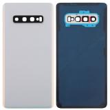 COVER POSTERIORE PER SAMSUNG GALAXY S10 PLUS S10+ G975F BIANCO PRISMA