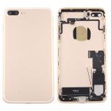 COVER POSTERIORE CON RICAMBI PER APPLE IPHONE 7 PLUS 5.5 ORO MATERIALE ORIGINALE