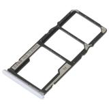 DUAL SIM TRAY PER REDMI 10A (220233L2C 220233L2G 220233L2I) GRIGIO / ARGENTO