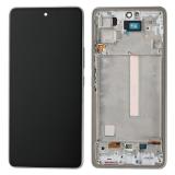 TOUCHSCREEN + DISPLAY AMOLED DISPLAY COMPLETO + FRAME PER SAMSUNG GALAXY A53 5G A536B BIANCO OEM