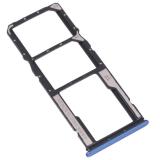 DUAL SIM TRAY PER XIAOMI REDMI NOTE 11S 4G (2201117SG 2201117SI) / REDMI NOTE 11 (2201117TG) / REDMI NOTE 12S (2303CRA44A 23030RAC7Y 2303ERA42L) BLU