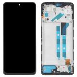 TOUCHSCREEN + DISPLAY OLED DISPLAY COMPLETO + FRAME PER XIAOMI REDMI NOTE 11 PRO 4G (2201116TG 2201116TI) / REDMI NOTE 11 PRO 5G (21091116I 2201116SG) NERO ORIGINALE (SERVICE PACK)