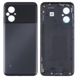 COVER POSTERIORE PER XIAOMI POCO M5 (22071219CG) NERO ORIGINALE