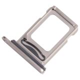 SIM TRAY PER APPLE IPHONE 15 PRO 6.1 (A2848 A3101 A3102) / IPHONE 15 PRO MAX 6.7 (A2849 A3105 A3106) TITANIO NATURALE