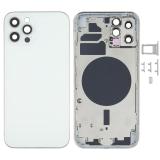 COVER POSTERIORE PER APPLE IPHONE 12 PRO 6.1 BIANCO MATERIAL ORIGINALE