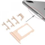 SET 4 PEZZI PORTA-SIM + TASTI VOLUME + TASTI POWER E TASTO VIBRAZIONE PER APPLE IPHONE 7 PLUS 5.5 ORO