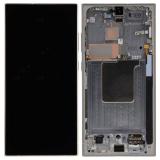 TOUCHSCREEN + DISPLAY AMOLED DISPLAY COMPLETO + FRAME PER SAMSUNG GALAXY S24 ULTRA 5G S928B GRIGIO / ARANCIA / VIOLA (SERVICE PACK) (ASSEMBLATO)