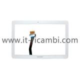 TOUCH E VETRO PER SAMSUNG N8000 N8020 P5100 P5110 TAB COLORE BIANCO