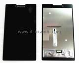 TOUCHSCREEN + DISPLAY LCD DISPLAY COMPLETO SENZA FRAME PER LENOVO TAB 2 A7-30 A7-30H NERO