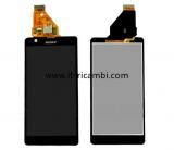 TOUCHSCREEN + DISPLAY LCD DISPLAY COMPLETO SENZA FRAME PER SONY XPERIA ZR C5502 M36H NERO