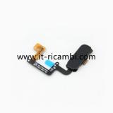 TASTO HOME + IMPRONTE FLEX COMPLETO PER SAMSUNG GALAXY A3(2017) A320F A520F A720F NERO