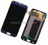 TOUCHSCREEN + DISPLAY LCD DISPLAY COMPLETO SENZA FRAME PER SAMSUNG GALAXY S6 G920F NERO ORIGINALE (SERVICE PACK)
