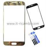VETRO ORIGINALE PER SAMSUNG GALAXY S6 G920F ORO