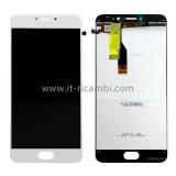 TOUCHSCREEN + DISPLAY LCD DISPLAY COMPLETO SENZA FRAME PER MEIZU M3 NOTE / MEILAN NOTE 3 L681H BIANCO