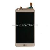 TOUCHSCREEN + DISPLAY LCD DISPLAY COMPLETO SENZA FRAME PER LG X CAM K580 ORO