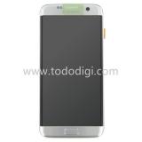 DISPLAY LCD + TOUCHSCREEN DISPLAY COMPLETO + FRAME PER SAMSUNG GALAXY S7 EDGE G935F ARGENTO ORIGINALE (SERVICE PACK)