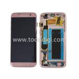 DISPLAY LCD + TOUCHSCREEN DISPLAY COMPLETO + FRAME PER SAMSUNG GALAXY S7 EDGE G935F ROSA ORIGINALE (SERVICE PACK)