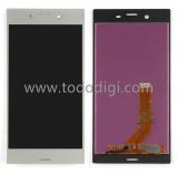 TOUCHSCREEN + DISPLAY LCD DISPLAY COMPLETO SENZA FRAME PER SONY XPERIA XZ F8331 F8332 ARGENTO