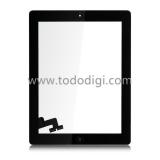 TOUCH E VETRO CON HOME E COLLA PER APPLE IPAD 2 A1395 A1396 A1397 NERO