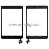 TOUCH+TASTO HOME FLEX COMPLETO PER APPLE IPAD MINI / IPAD MINI 2 NERO GRADE A CON IC
