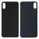 COVER POSTERIORE DI VETRO (BIG HOLE) PER APPLE IPHONE X 5.8 NERO