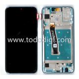 DISPLAY LCD + TOUCHSCREEN DISPLAY COMPLETO + FRAME PER HUAWEI HONOR 10 LITE HRY-LX1 HRY-LX2 BLU ORIGINALE