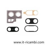SET 4 PEZZI SUPPORTO CAMERA PER HUAWEI P20 EML-L09 EML-L29 NERO