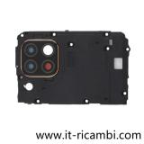 COVER POSTERIORE SUPPORTO CAMERA PER HUAWEI P40 LITE / NOVA 6 SE JNY-L21A NERO