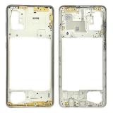 COVER CENTRALE B PER SAMSUNG GALAXY A71 A715F ARGENTO