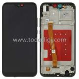 TOUCHSCREEN + DISPLAY LCD DISPLAY COMPLETO + FRAME PER HUAWEI P20 LITE / NOVA 3E NERO