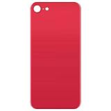 COVER POSTERIORE DI VETRO (BIG HOLE) PER APPLE SE 2020 / SE 2022 4.7 ROSSO