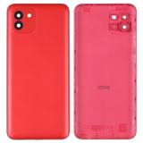 COVER POSTERIORE PER SAMSUNG GALAXY A03 A035G ROSSO ORIGINALE