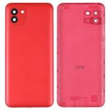 COVER POSTERIORE (166MM) PER SAMSUNG GALAXY A03 A035G ROSSO ORIGINALE