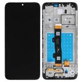 DISPLAY LCD + TOUCHSCREEN DISPLAY COMPLETO + FRAME PER MOTOROLA MOTO E7 XT2095 XT2095-2 NERO ORIGINALE (SERVICE PACK 5D68C17784)