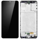 DISPLAY LCD + TOUCHSCREEN DISPLAY COMPLETO + FRAME PER SAMSUNG GALAXY A31 A315F NERO ORIGINALE (SERVICE PACK)