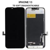 TOUCHSCREEN + DISPLAY OLED DISPLAY COMPLETO PER APPLE IPHONE 13 6.1 TD OLED VERSIONE SOFT (DIAGNOSTICABILE NON È NECESSARIO TRAPIANTARE L'IC DELLO SCHERMO ORIGINALE)