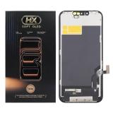 DISPLAY LCD + TOUCHSCREEN DISPLAY COMPLETO PER APPLE IPHONE 13 6.1 HX CSOT OLED VERSIONE SOFT (FREQUENZA DI AGGIORNAMENTO: 120HZ) (TECNOLOGIA LTPO ORIGINALE)