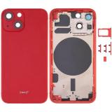 COVER POSTERIORE PER APPLE IPHONE 13 MINI 5.4 ROSSO MATERIALE ORIGINALE