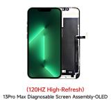 TOUCHSCREEN + DISPLAY OLED DISPLAY COMPLETO PER APPLE IPHONE 13 PRO MAX 6.7 JCID OLED VERSIONE SOFT (DIAGNOSTICABILE NON È NECESSARIO TRAPIANTARE L'IC DELLO SCHERMO ORIGINALE)