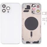 COVER POSTERIORE PER APPLE IPHONE 13 PRO MAX 6.7 BIANCO MATERIALE ORIGINALE