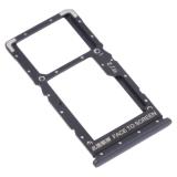 DUAL SIM TRAY PER XIAOMI REDMI NOTE 12 5G (22111317I 22111317G) / POCO X5 5G (22111317PG) NERO