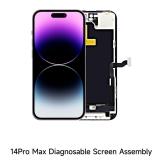 TOUCHSCREEN + DISPLAY LCD DISPLAY COMPLETO PER APPLE IPHONE 14 PRO MAX 6.7 INCELL JCID (DIAGNOSTICABILE NON È NECESSARIO TRAPIANTARE L'IC DELLO SCHERMO ORIGINALE)