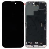 TOUCHSCREEN + DISPLAY OLED DISPLAY COMPLETO PER APPLE IPHONE 15 PRO 6.1 NUOVA ORIGINALE (SERVICE PACK + SENSORE FLEX DOPO AVER ESEGUITO LA DIAGNOSI È EMERSO CHE ERA AUTENTICO)