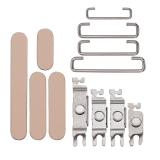 SET 3 PEZZI TASTI VOLUME + TASTI POWER E TASTO VIBRAZIONE PER APPLE IPHONE 16 PRO 6.3 / IPHONE 16 PRO MAX 6.9 ORO